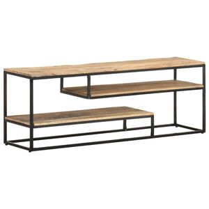 vidaXL TV-Schrank 130x30x45 cm Raues Mangoholz