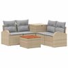 vidaXL Sofa Set 6 stk. Beige und Hellgrau 55 x 55 x 37 cm