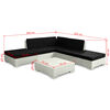 vidaXL 6-tlg. Garten-Lounge-Set mit Auflagen Beton Grau