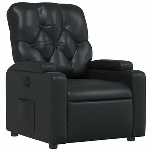 vidaXL Relaxsessel Schwarz Kunstleder
