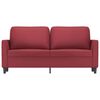 vidaXL 2-Sitzer-Sofa Weinrot 140 cm Kunstleder