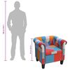 vidaXL Sessel mit Patchwork-Design Stoff