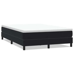 vidaXL Boxspringbett ohne Matratze Schwarz 140x220 cm Samt