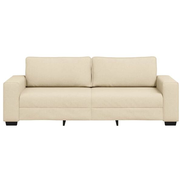 vidaXL 3-Sitzer-Sofa Creme 180 cm Stoff