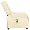 vidaXL Massagesessel Creme Kunstleder