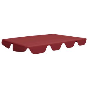 vidaXL Ersatzdach f&uuml;r Hollywoodschaukel Weinrot 150/130x105/70 cm