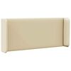vidaXL Kopfteil Ohr Creme 40,5 x 40,5 x 4 cm PVC