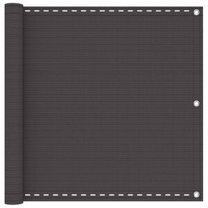 vidaXL Balkonsichtschutz Anthrazit 75 x 700 cm HDPE und Aluminium