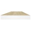 vidaXL Schweberegal Eichen-Optik und Weiß 60x23,5x3,8 cm MDF