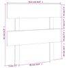 vidaXL Kopfteil Honigbraun 93,5x3x81 cm Massivholz Kiefer