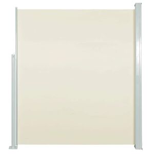 vidaXL Ausziehbare Seitenmarkise 140&times;500 cm Creme