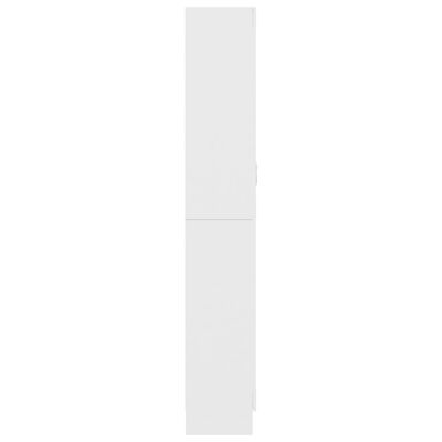 vidaXL Vitrinenschrank Weiß 82,5x30,5x185,5 cm Holzwerkstoff