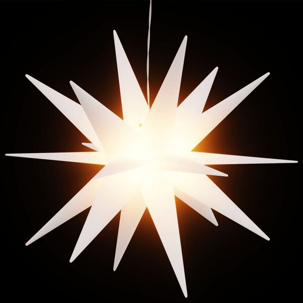 vidaXL LED-Weihnachtssterne 3 Stk. Faltbar Weiß 100 cm