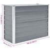 vidaXL Garten-Hochbeet Verzinkter Stahl 100x40x77 cm Grau