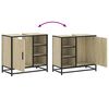 vidaXL Badezimmer-Waschbeckenschrank Sonoma-Eiche 65 x 33 x 60 cm Holzwerkstoff