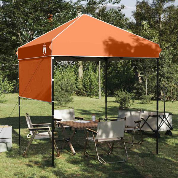 vidaXL Pop-up Pavillon Zelt Orange 200 x 200 cm Stoff