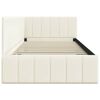 vidaXL Eckbettgestell mit Kopfteil Creme 90 cm x 190 cm Samt