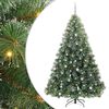 vidaXL K&uuml;nstlicher Weihnachtsbaum mit 300 LEDs Gr&uuml;n 240 cm PE und PVC