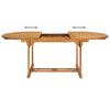 vidaXL 7-tlg. Garten-Essgruppe Massivholz Teak