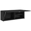 vidaXL Bad-Wandschrank Schwarz 80x25x30 cm Holzwerkstoff