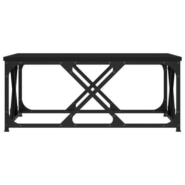 vidaXL Couchtisch Schwarz 70x70x30 cm Holzwerkstoff