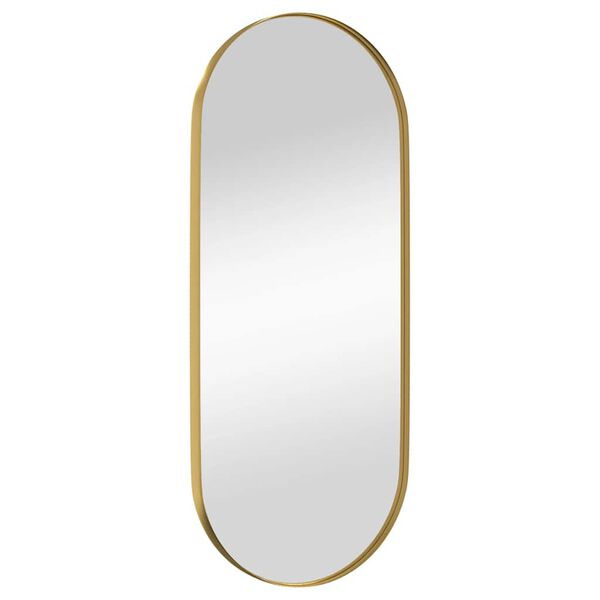 vidaXL Wandspiegel Golden 25x60 cm Oval