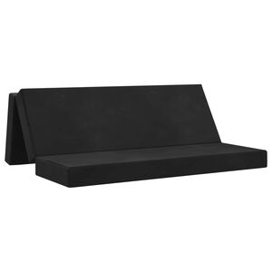 vidaXL Klappsofa Bett 200 x 67 x 45 cm Schwarz