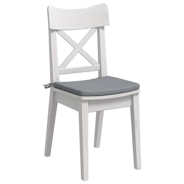 vidaXL Sitzkissen 4 pcs Hellgrau 40 x 40 x 3 cm Stoff