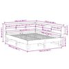 vidaXL Massivholzbett mit Regal ohne Matratze 140x200 cm Kiefer