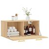 vidaXL Wandschrank Sonoma-Eiche 80x36,5x35 cm Holzwerkstoff