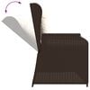 vidaXL Gartenbank Braun Poly-Rattan