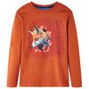vidaXL Kinder-Langarmshirt Rostbraun 92