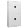 vidaXL B&uuml;roschrank Hellgrau 90x40x180 cm Stahl