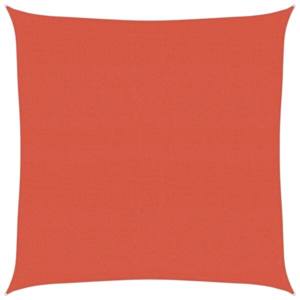 vidaXL Sonnensegel 160 g/m&sup2; Terrakottarot 6x6 m HDPE