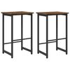 vidaXL Barhocker 2 stk. Raucheiche 40 x 32 x 74 cm Holzwerkstoff