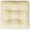 vidaXL Palettenkissen Creme 60x61,5x10 cm Stoff