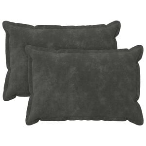vidaXL Kissenbezug 2 pcs HOUTEN Anthrazit 30 x 50 cm Mikrofaser Fleece