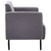 vidaXL 2-Sitzer-Sofa Stoff 115x60x67 cm Hellgrau