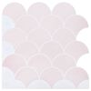 vidaXL Fischschuppen Fliese 50 stk. Hellrosa 30 x 30 cm