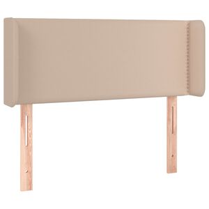 vidaXL Kopfteil mit Ohren Cappuccino-Braun 83x16x78/88 cm Kunstleder