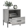 vidaXL Nachttische 2 Stk. Grau Sonoma 40x35x47,5 cm Holzwerkstoff