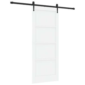 vidaXL Schiebet&uuml;r ORKDAL Wei&szlig; und Schwarz 83 x 202 cm
