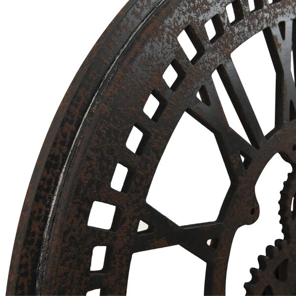 vidaXL Wanduhr Schwarz 70 cm MDF