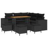 vidaXL Gartensofa-set 9 stk. Schwarz Poly-Rattan