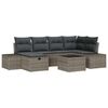 vidaXL Sofa Set mit Kissen 7 pcs Poly-Rattan