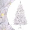 vidaXL K&uuml;nstlicher klappbarer Weihnachtsbaum Wei&szlig; 270 cm PVC und Stahl