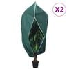 vidaXL Wintervlies mit Rei&szlig;verschluss 2 Stk. 70 g/m&sup2; 1,2x1,8 m