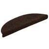 vidaXL Stufenmatten Selbstklebend 5 Stk. 56x17x3 cm Braun Halbrund