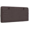 vidaXL Kopfteil-Kissen Dunkelbraun 100 cm Stoff
