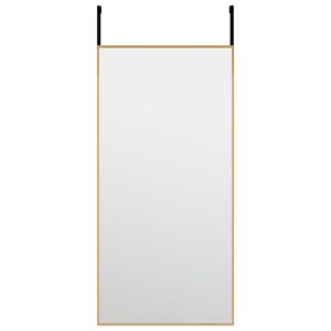 vidaXL T&uuml;rspiegel Golden 30x60 cm Glas und Aluminium